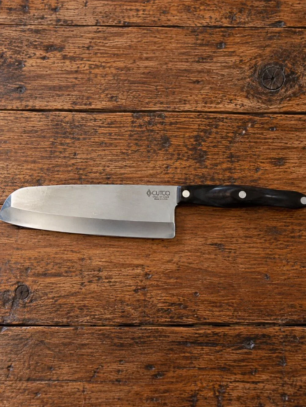 Cutco 1766 KK 7 Inch Santoku Knife Stainless Steel Made in USA Olean NY